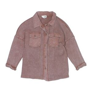Girls Button Down Shacket